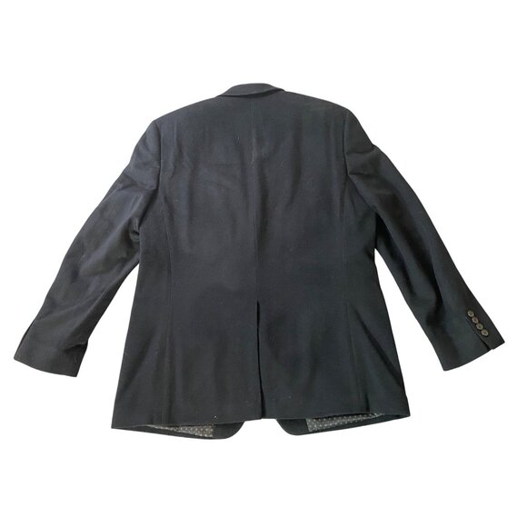 Lauren Ralph Lauren Mens Black Wool Silk Blazer Jacket 44L - Picture 3 of 12